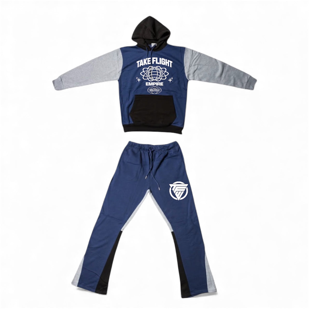 Two tone stacked jogger